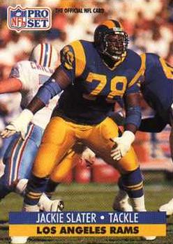 Jackie Slater Los Angeles Rams 1991 Pro set NFL #556